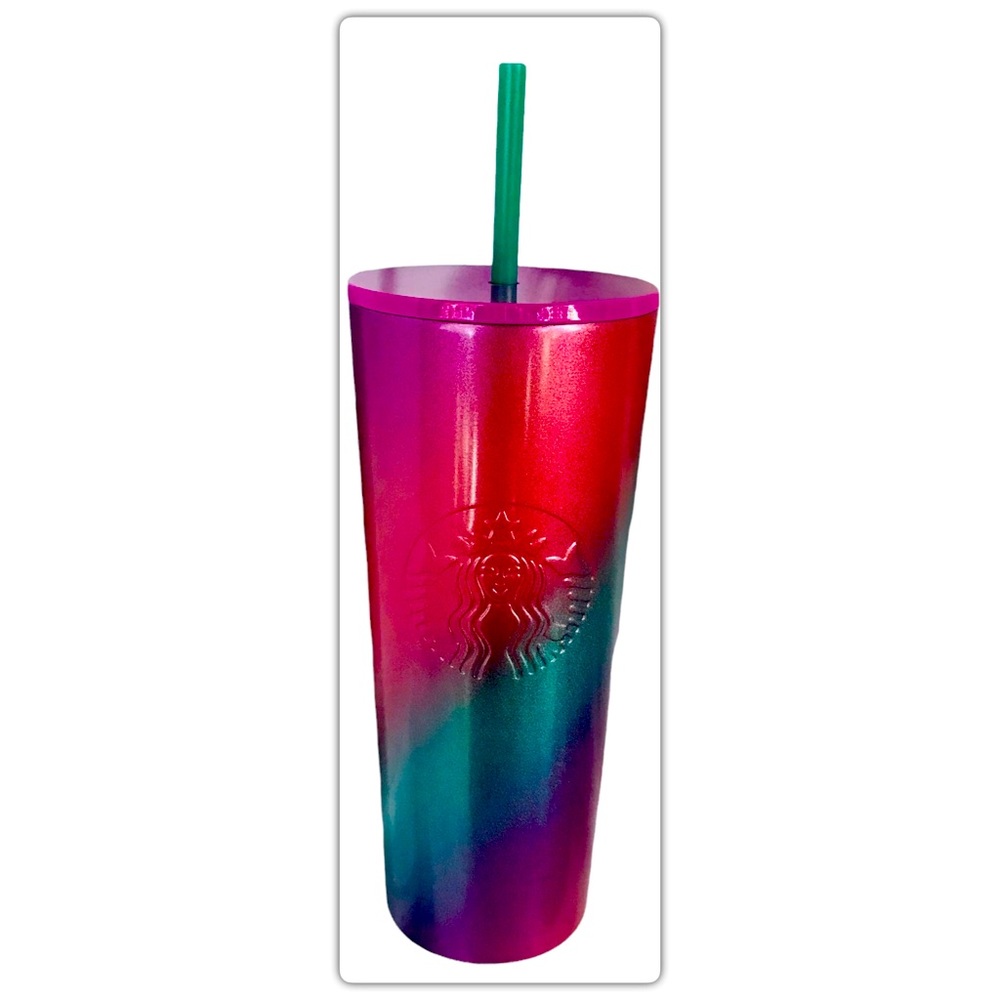 2022 Starbucks Spring Release Ombré Swirl Stainless Steel Tumbler SKU# 01112974